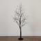 5ft. Orange & Purple LED Pre-Lit Halloween Deluxe Black Twig Artificial Fall Tree